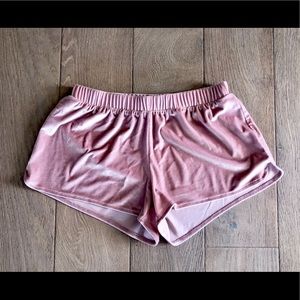 Madewell - Light Pink Velvet Pajama Shorts!
